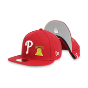 Philadelphia Phillies Crystal Icons 59FIFTY Red Mens Fitted Hat