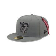 Las Vegas Raiders Grey 59FIFTY Men's Fitted Hat