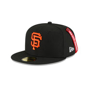 San Francisco Giants "Alpha Industry" Black 59FIFTY Men's Fitted Hat