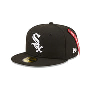 Chicago White Sox "Alpha Industry" Black 59FIFTY Men's Fitted Hat