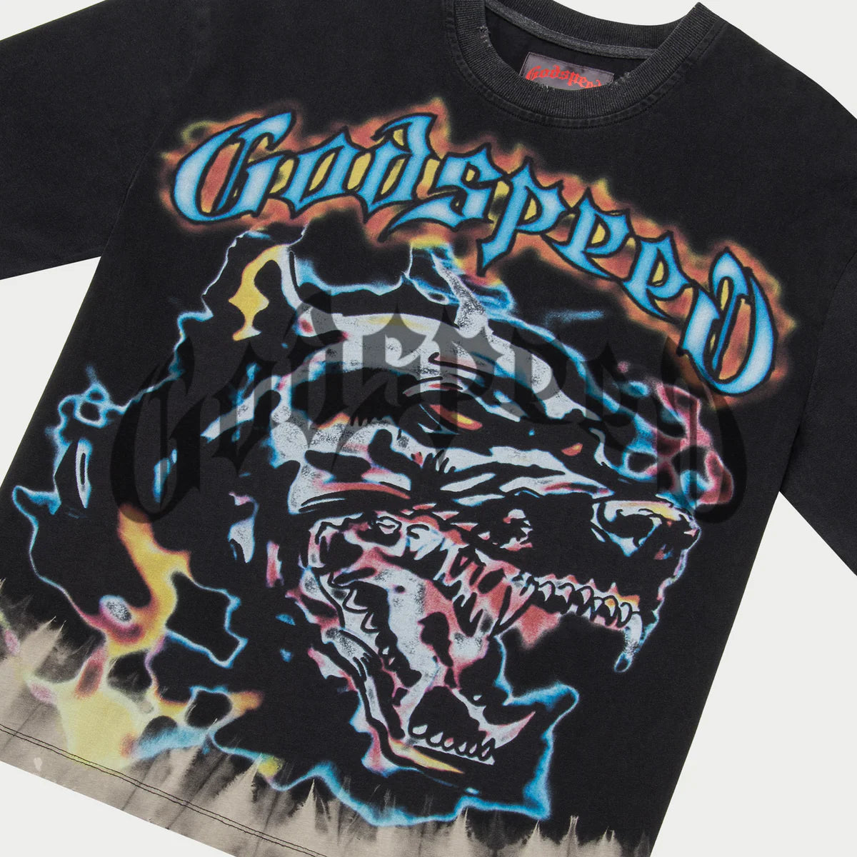 GODSPEED NEW YORK Off the Leash Tee BLACK WASH