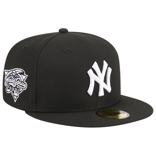 New York Yankees Evergreen Side Patch Black 59FIFTY Mens Fitted Hat