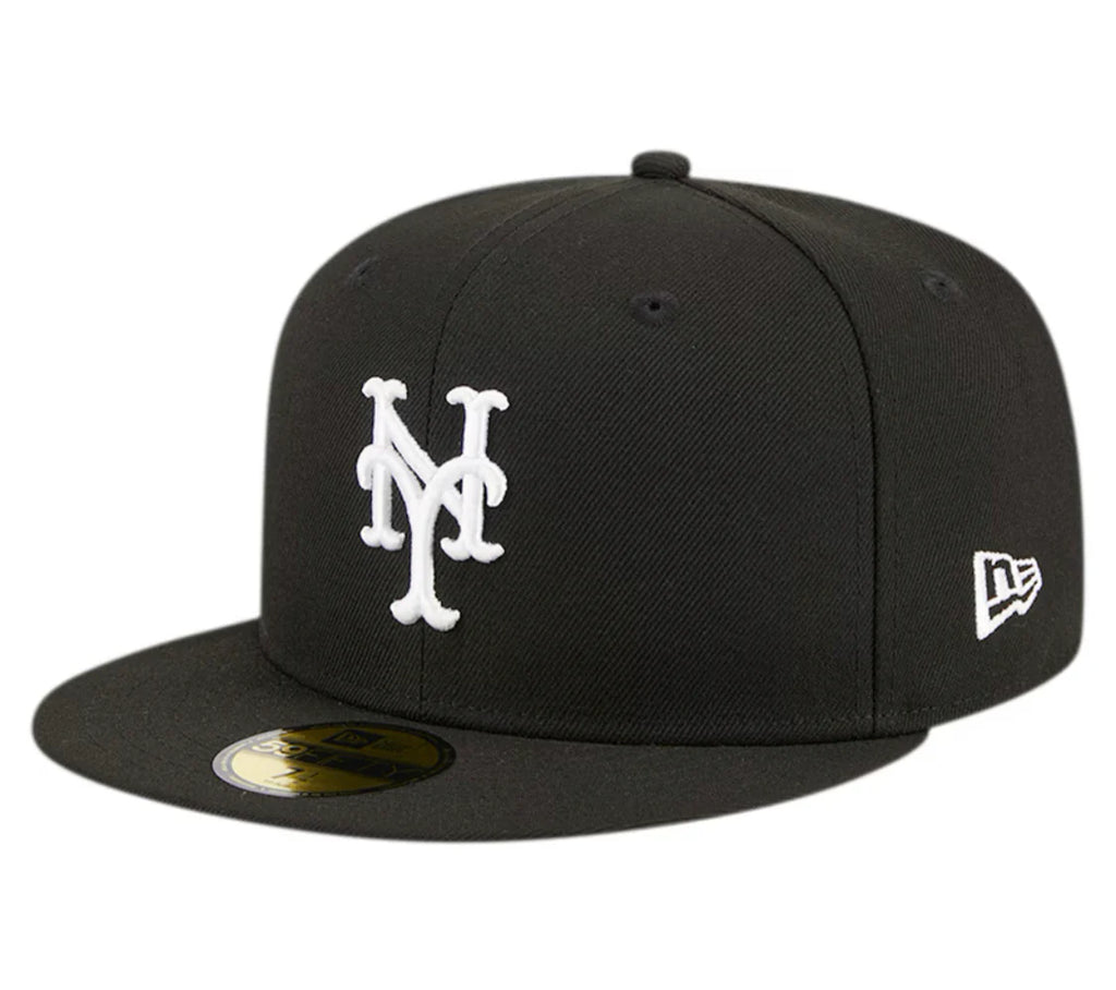 New York Mets 1986 World Series Black New Era 59FIFTY Mens Fitted Hat