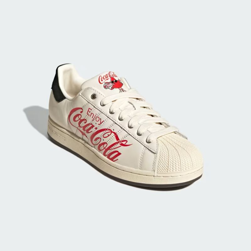 ADIDAS X COCA-COLA SUPERSTAR II SHOES (Core White / Core Black / Cream White)