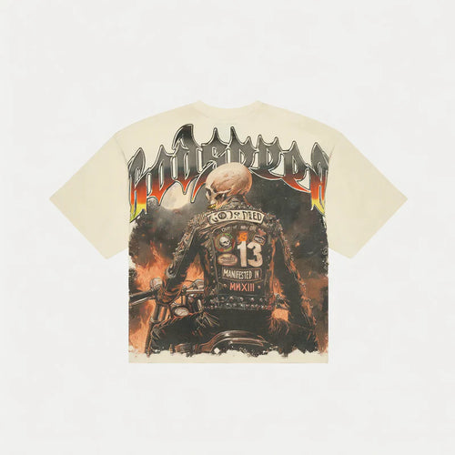 GODSPEED NEW YORK Biker Nation Tee BONE