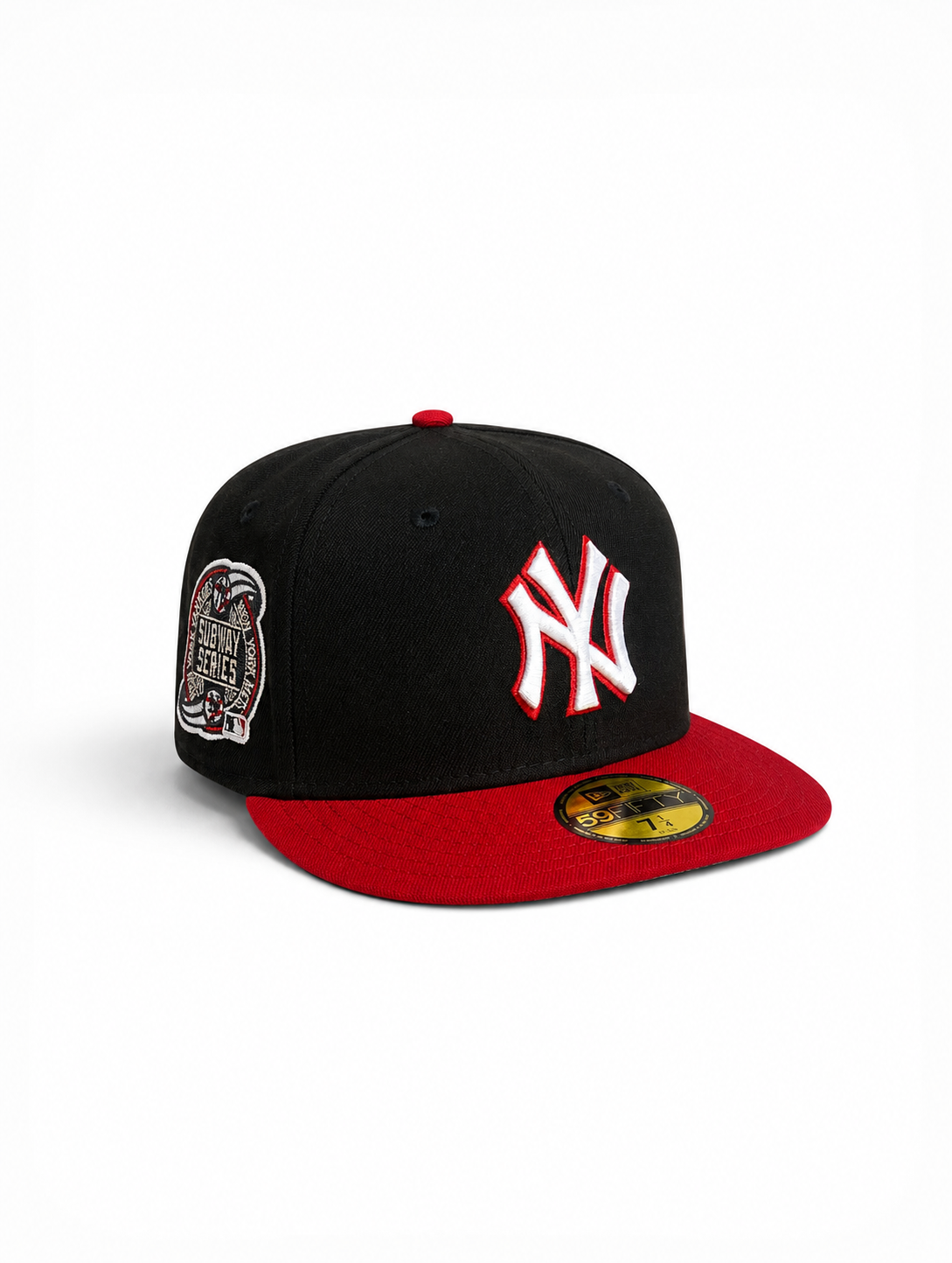 New York Yankees Subway Series Patch (Black/Red) 59FIFTY Fitted Cap