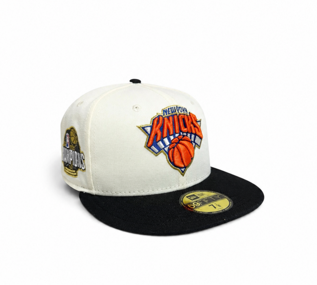 New York Knicks 2026 Finals 59Fifty Fitted Hat (Cream/Black)