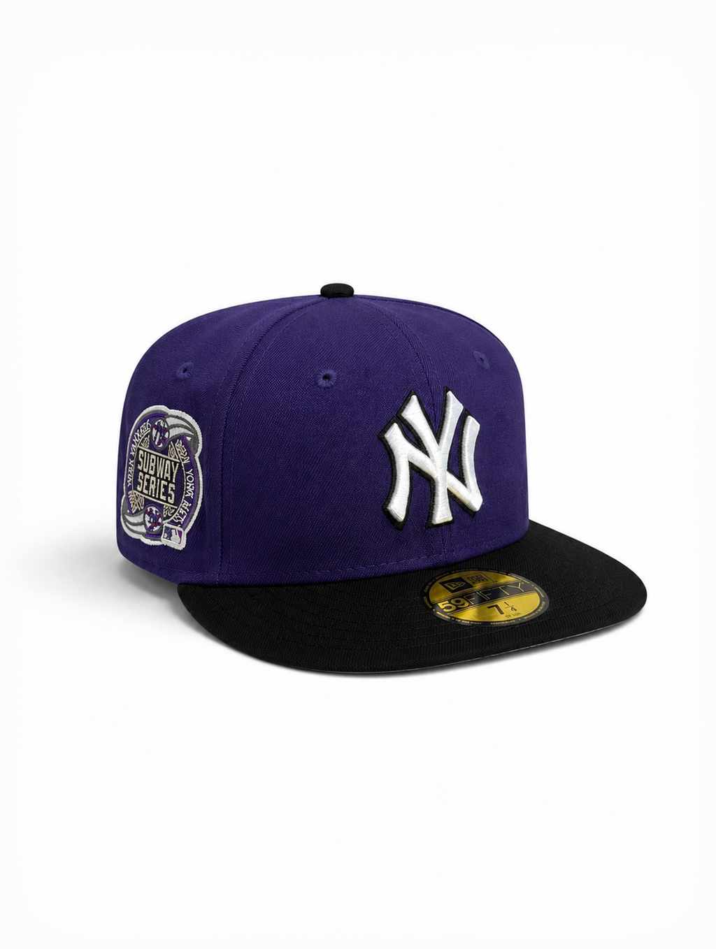 New York Yankees Subway Series Patch (Purple/Black) 59FIFTY Fitted Cap
