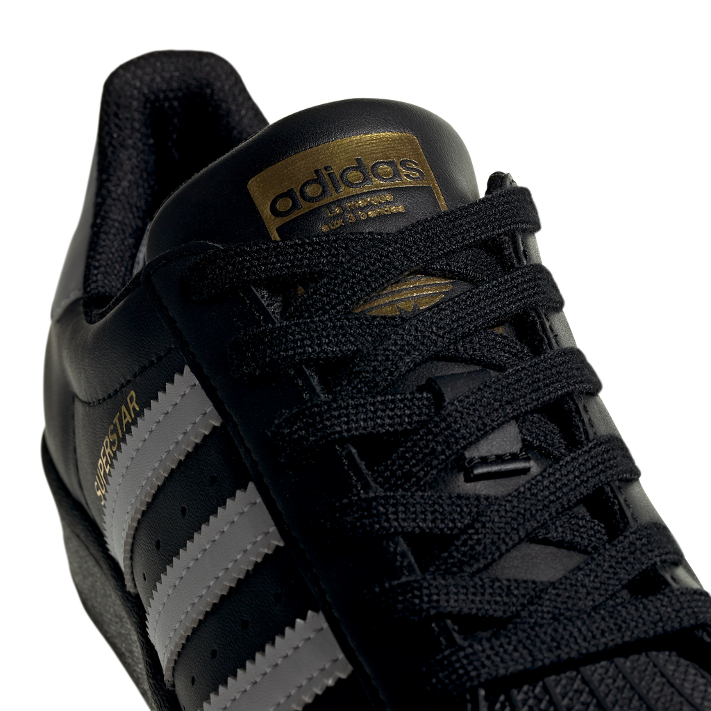 ADIDAS Superstar Junior in Black / White / Gold