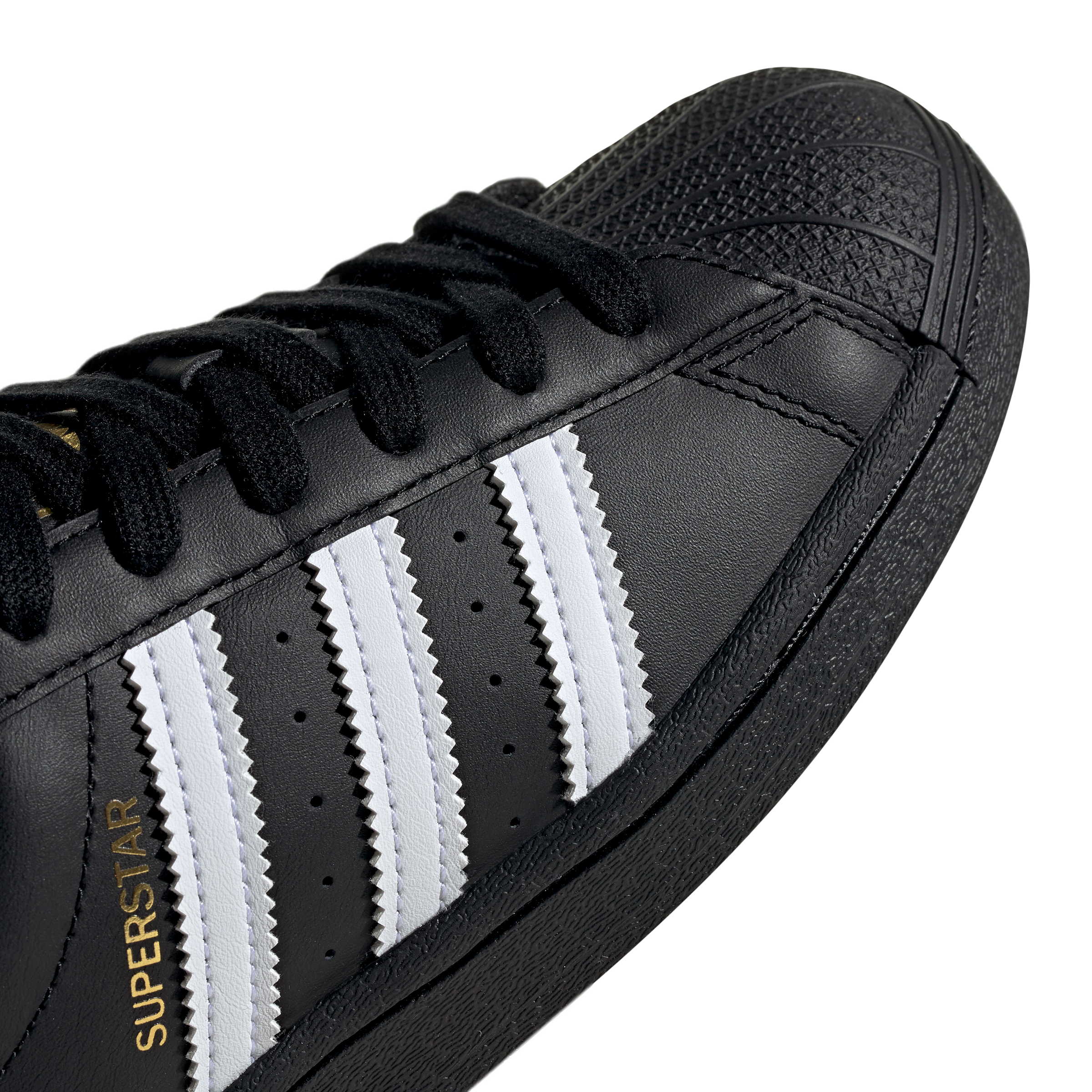 ADIDAS Superstar Junior in Black / White / Gold