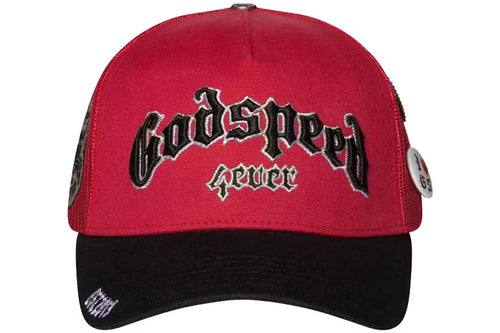 Godspeed GS Forever Trucker Hat (Red/Black)