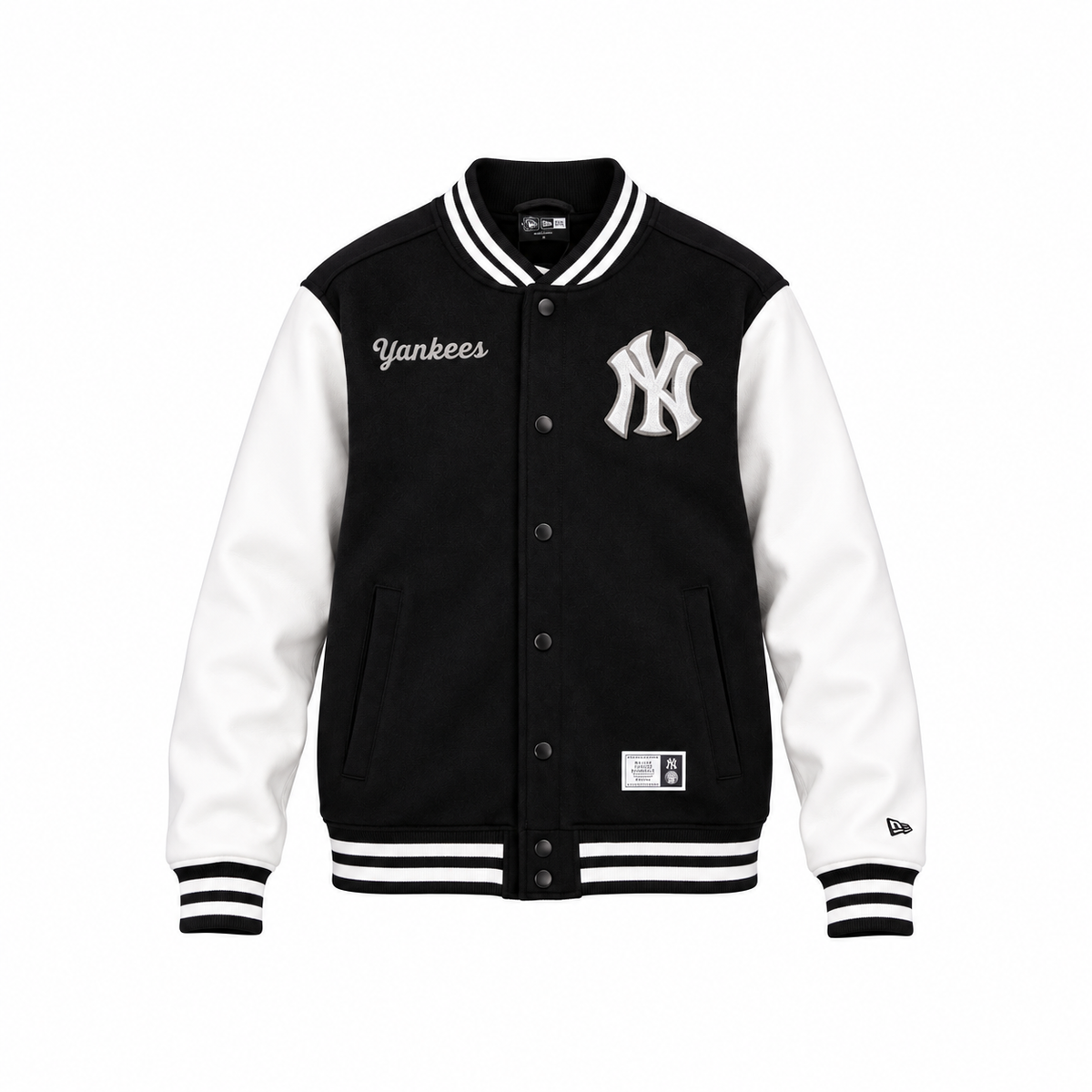 New Era Yankees Black & White Varsity Jacket