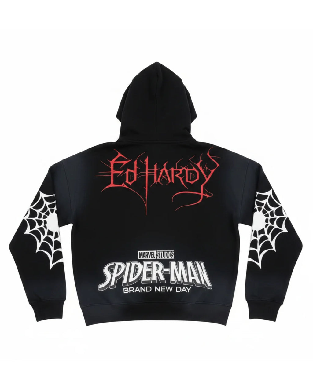 Ed Hardy Heart Web Boxy Zip Hoodie