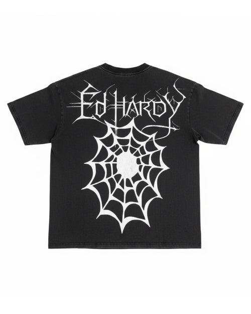 Ed Hardy Heart Web Boxy Tee