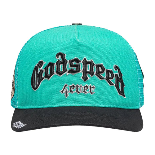 GODSPEED NEW YORK Forever Trucker Hat TURQUOISE