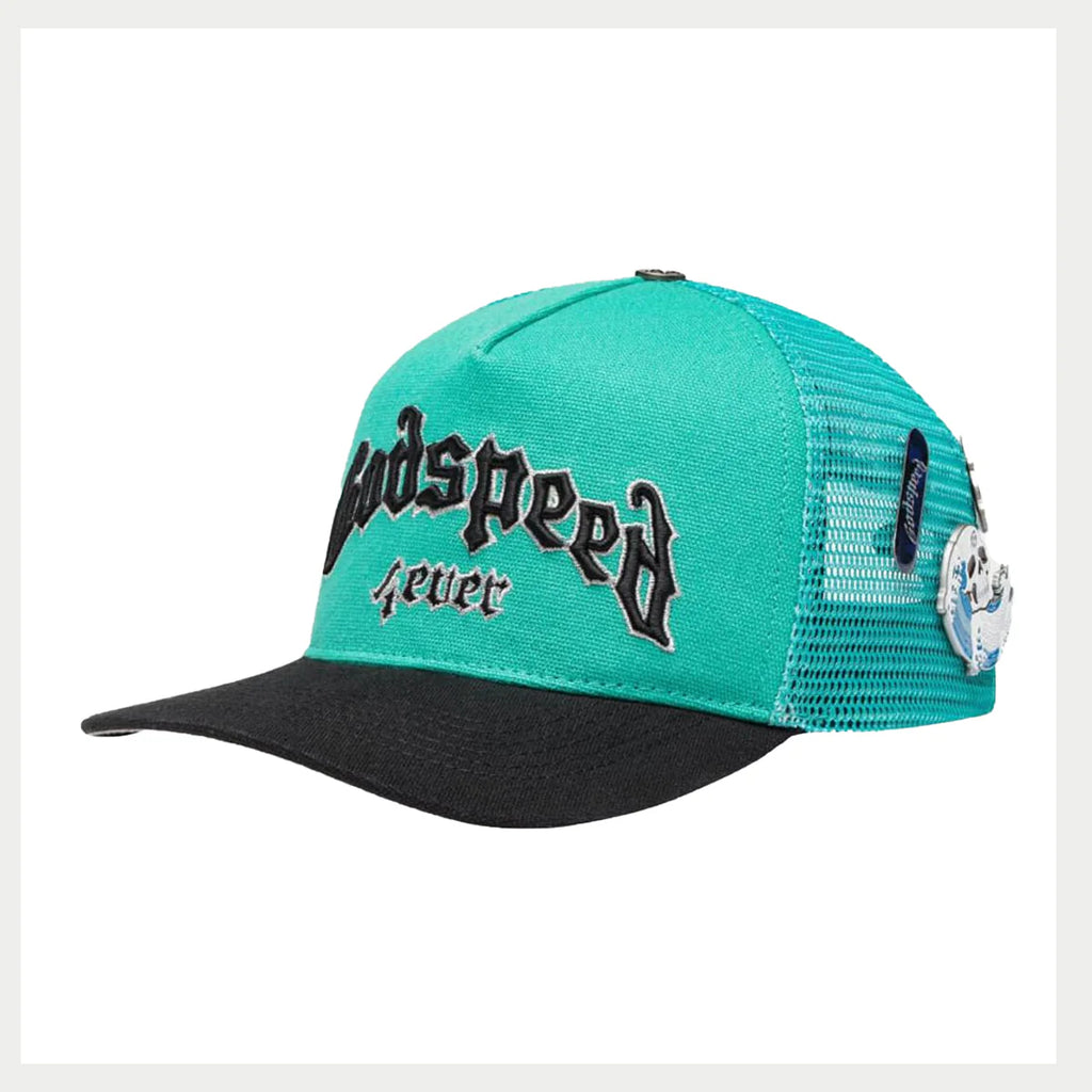 GODSPEED NEW YORK Forever Trucker Hat TURQUOISE