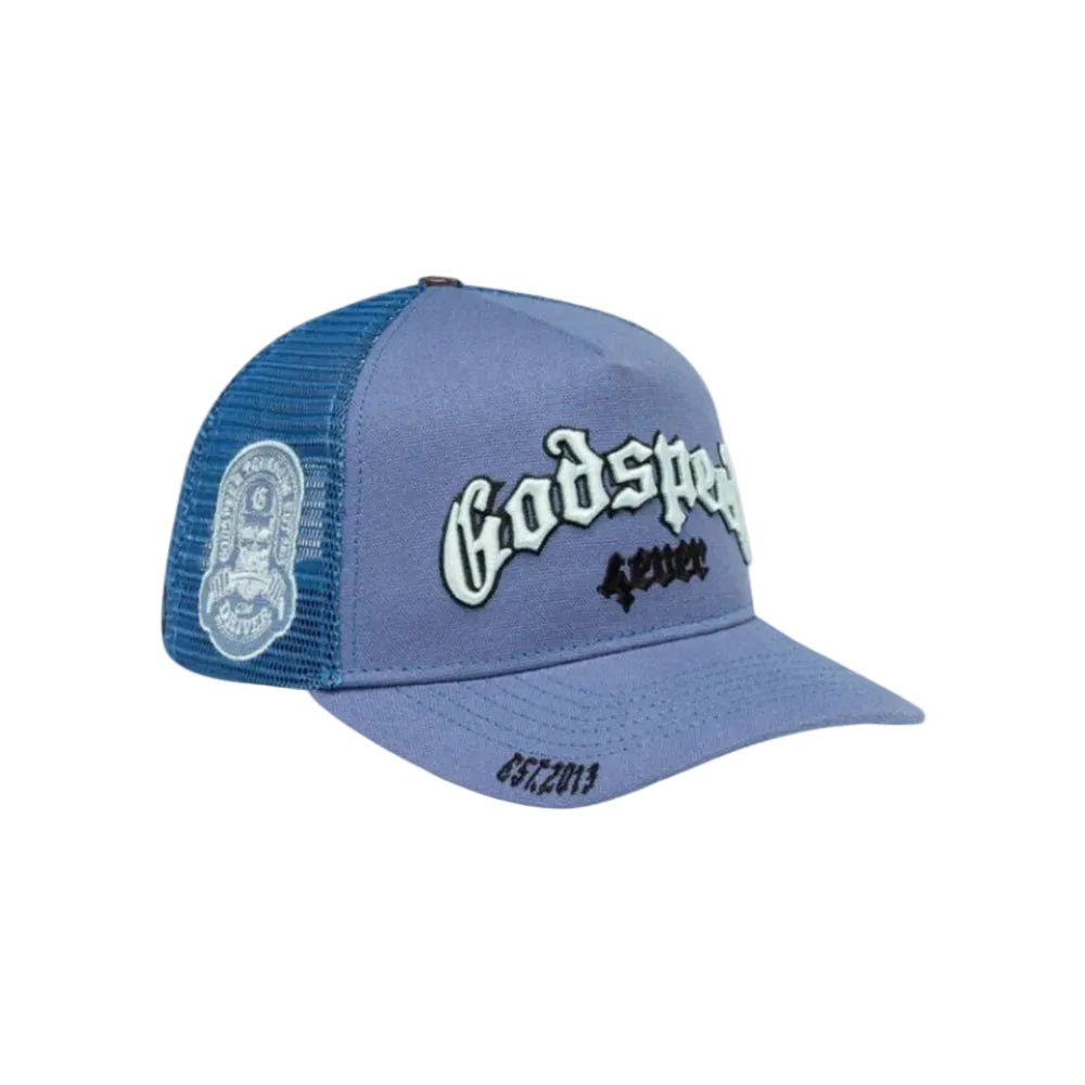 Godspeed GS Forever Trucker Hat (Slate Blue/Royal Blue)