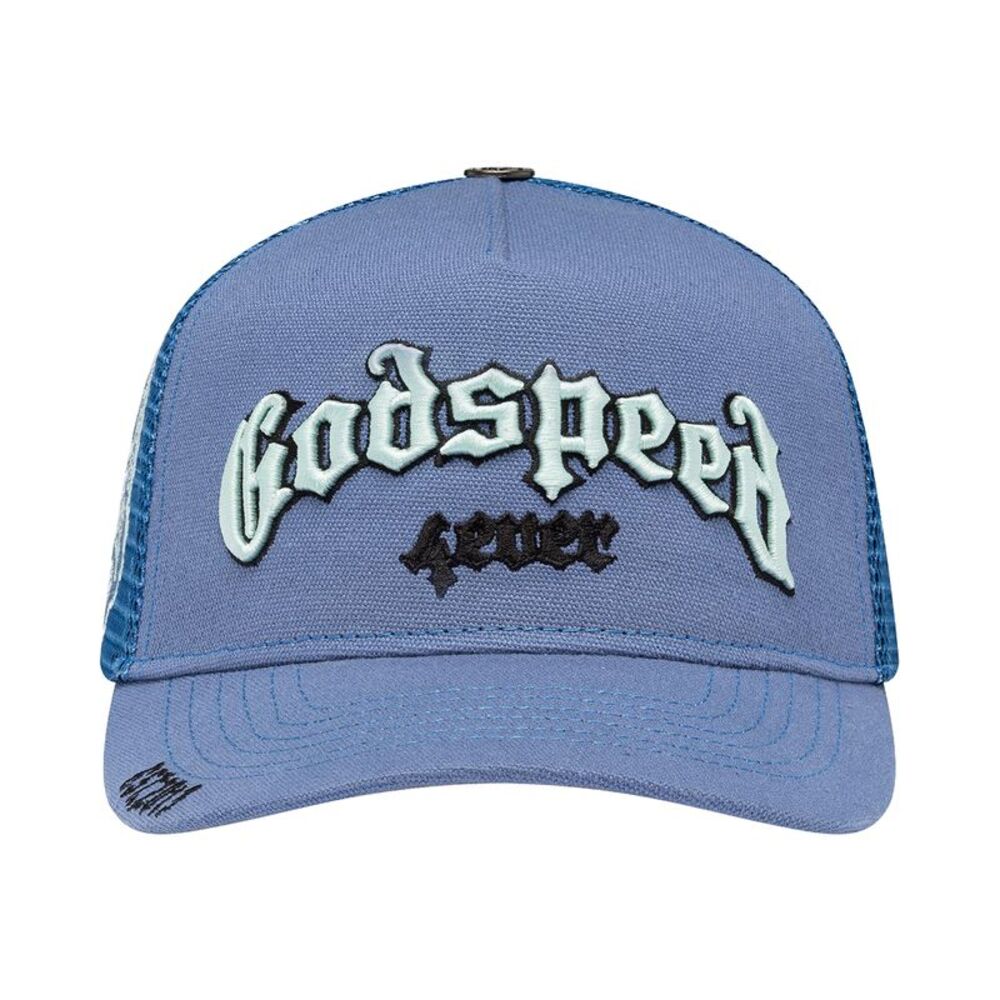 Godspeed GS Forever Trucker Hat (Slate Blue/Royal Blue)