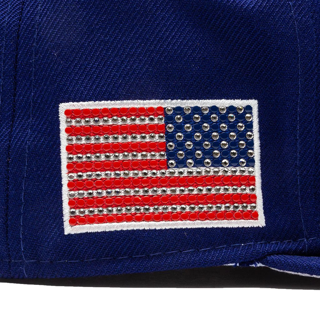 New Era X Swarovski Los Angeles Dodgers Dark Royal 59FIFTY Mens Fitted Hat