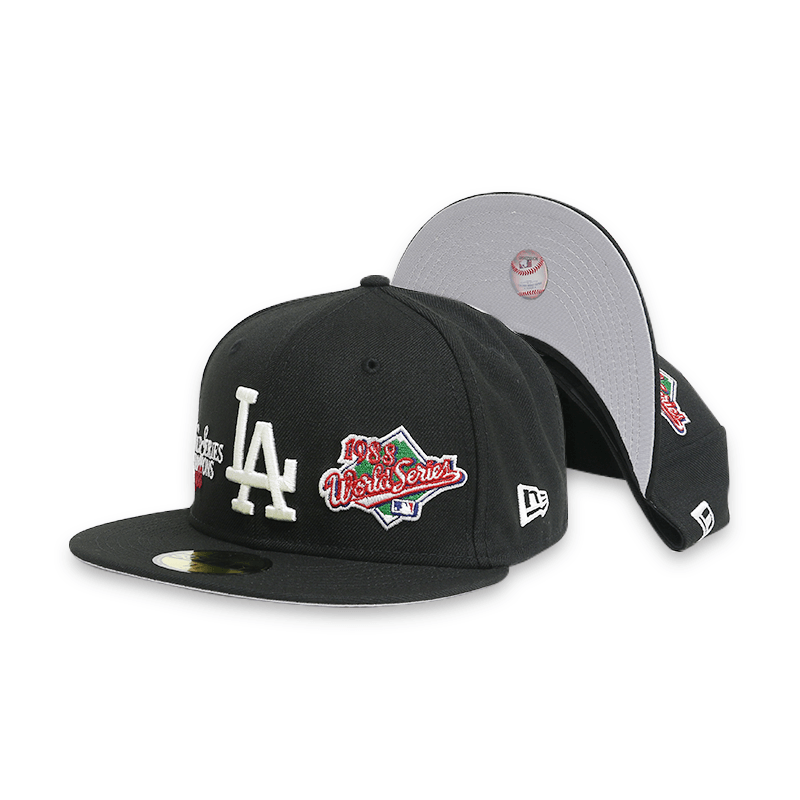 LA Dodgers World Series 59FIFTY Men's Black Fitted Hat