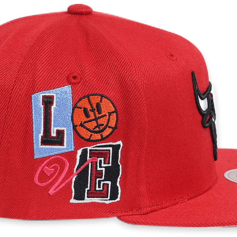 [6HSSSH21228-CBURED1] CHICAGO BULLS All Love Snapback