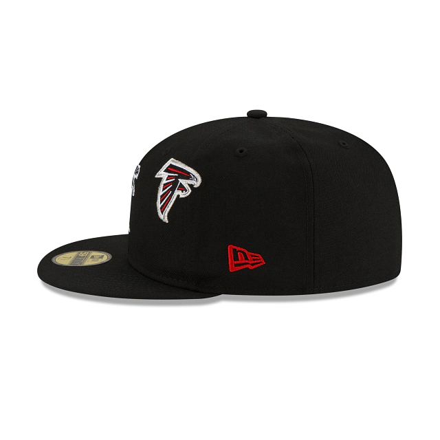 [60188510] Atlanta Falcons "Just Don" Black NFL 59FIFTY Men's Fitted Hat