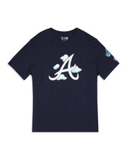 [13090930] Atlanta Braves "Cloud" Navy Men's T-shirts