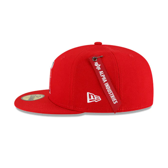 Los Angeles Angels "Alpha Industry" Red 59FIFTY Mens Fitted Hat