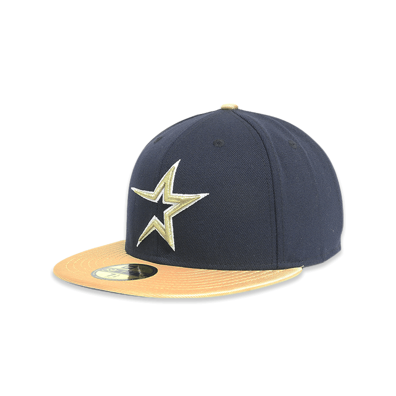 Houston Astros Gold Star 59FIFTY Men's Fitted Hats