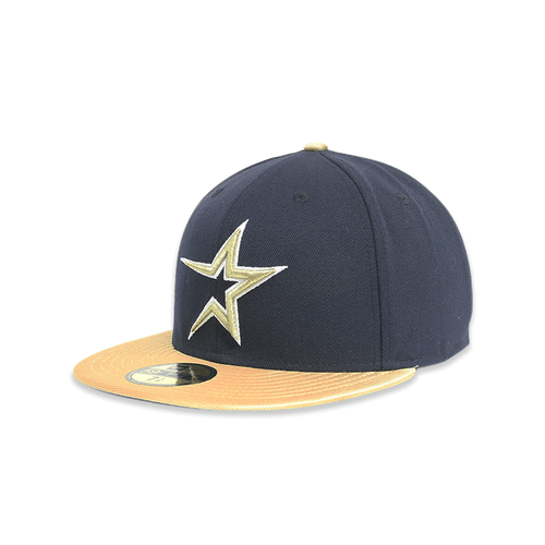 Houston Astros Gold Star 59FIFTY Men's Fitted Hats