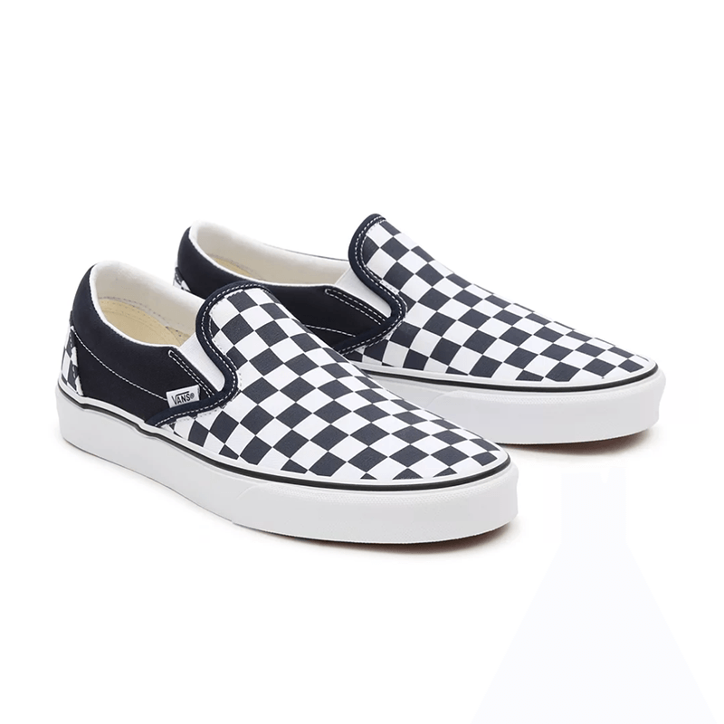 Vans Classic Slip-On Unisex Sneaker Checkerboard Parisian Night/True White