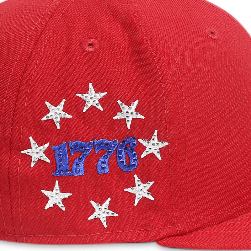 Philadelphia Phillies Crystal Icons 59FIFTY Red Mens Fitted Hat