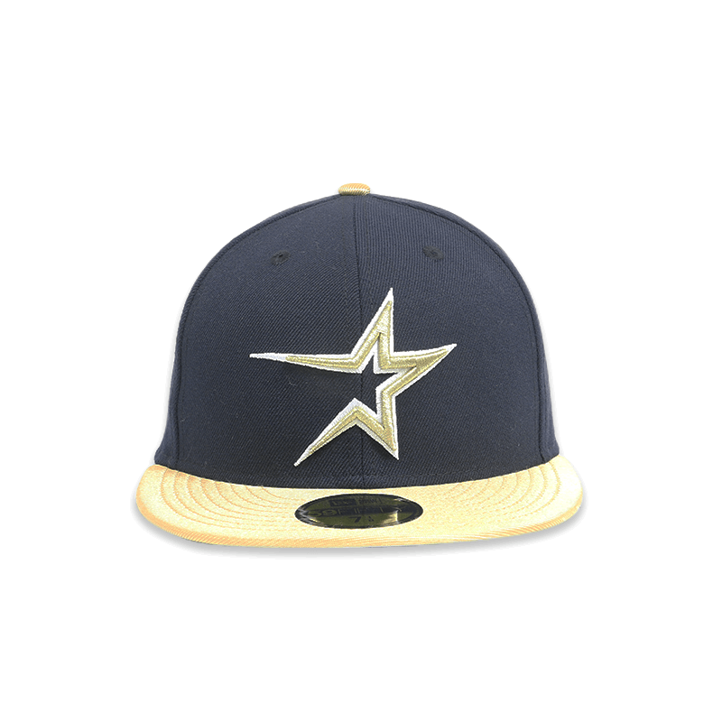 Houston Astros Gold Star 59FIFTY Men's Fitted Hats