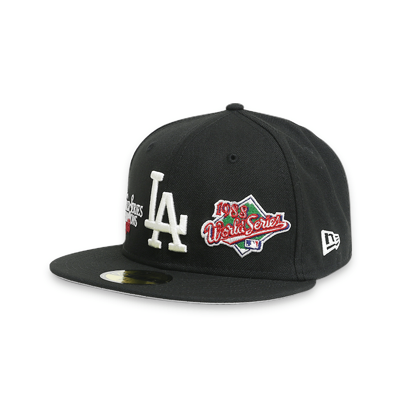 LA Dodgers World Series 59FIFTY Men's Black Fitted Hat