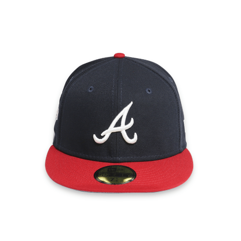 Atlanta Braves 98 World Series "POP SWEAT" Navy 59FIFTY Men's Fitted Hat