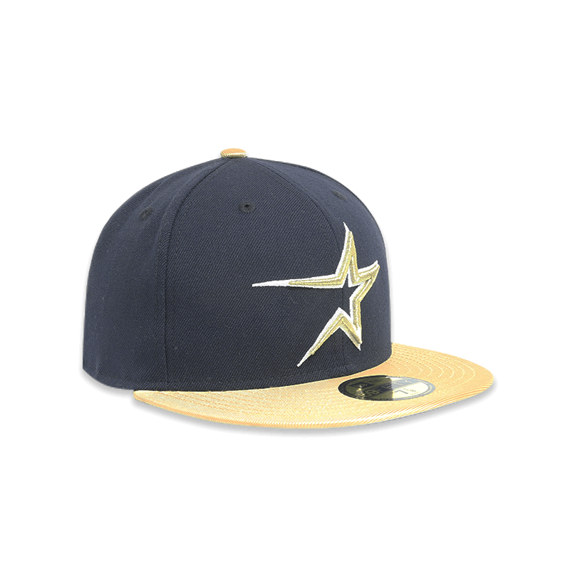 Houston Astros Gold Star 59FIFTY Men's Fitted Hats