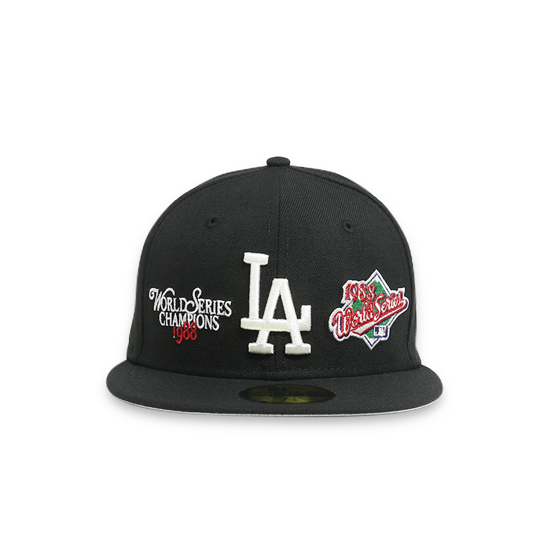 LA Dodgers World Series 59FIFTY Men's Black Fitted Hat