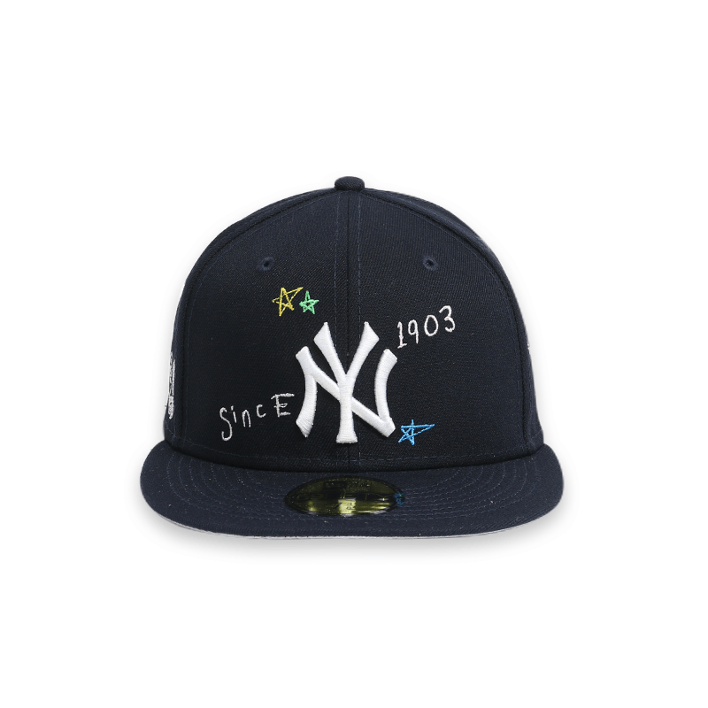 [60243726] New York Yankees "Scribble" Navy 59FIFTY Men's Fitted Hat
