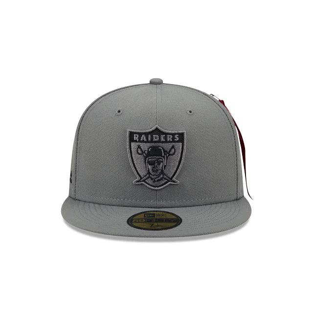 Las Vegas Raiders Grey 59FIFTY Men's Fitted Hat