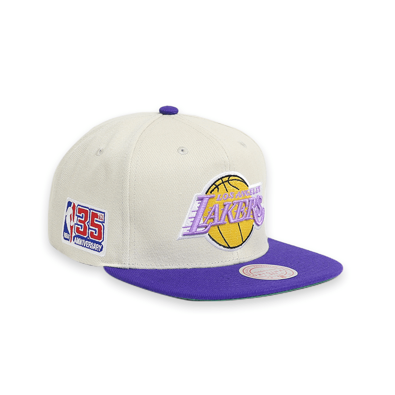 [6HSSSH21231-LALOFWH] LOS ANGELES LAKERS 35th Side Snapback HWC