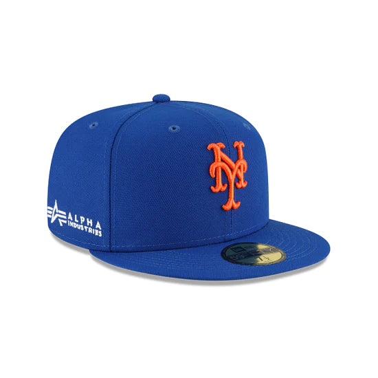 New York Mets "Alpha Industry" Blue 59FIFTY Men's Fitted Hat
