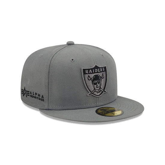 Las Vegas Raiders Grey 59FIFTY Men's Fitted Hat