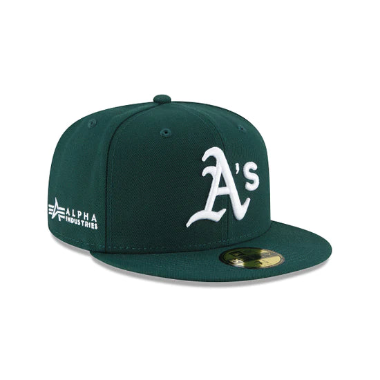 Oakland Athletics "Alpha Industry" Green 59FIFTY Men's Fitted Hat