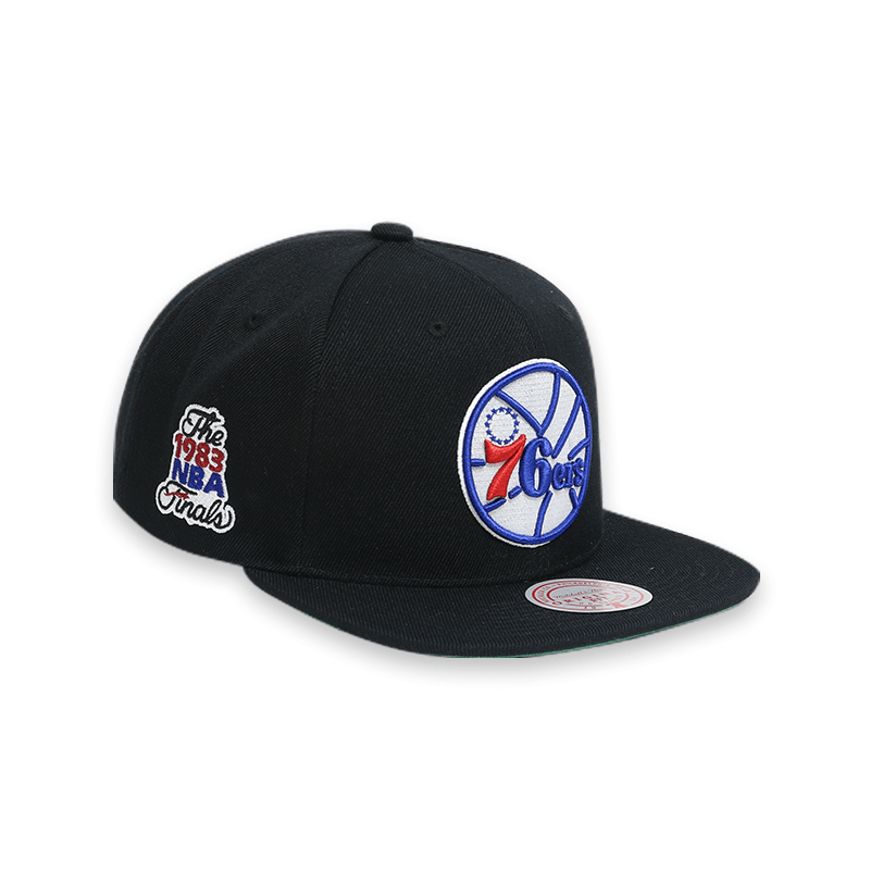 [HHSS2976-P76YYPPPBLC] Philadelphia 76ers NBA Final Black Mens Snapback