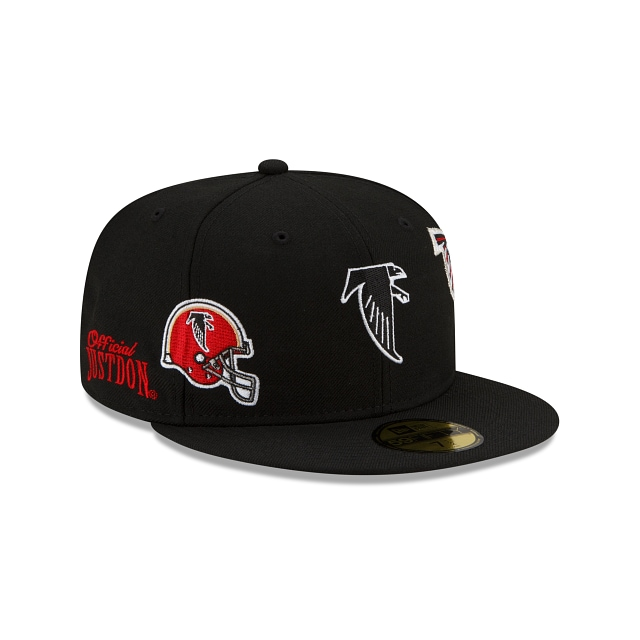 [60188510] Atlanta Falcons "Just Don" Black NFL 59FIFTY Men's Fitted Hat