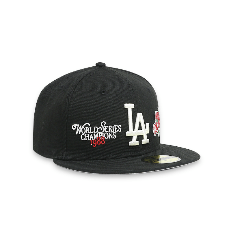 LA Dodgers World Series 59FIFTY Men's Black Fitted Hat