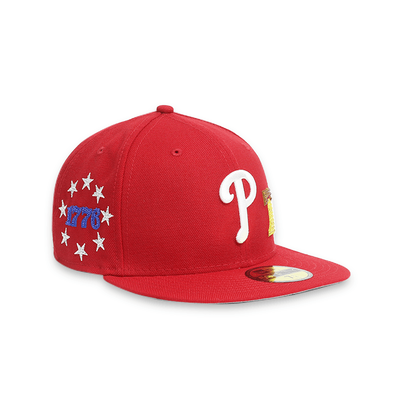 Philadelphia Phillies Crystal Icons 59FIFTY Red Mens Fitted Hat