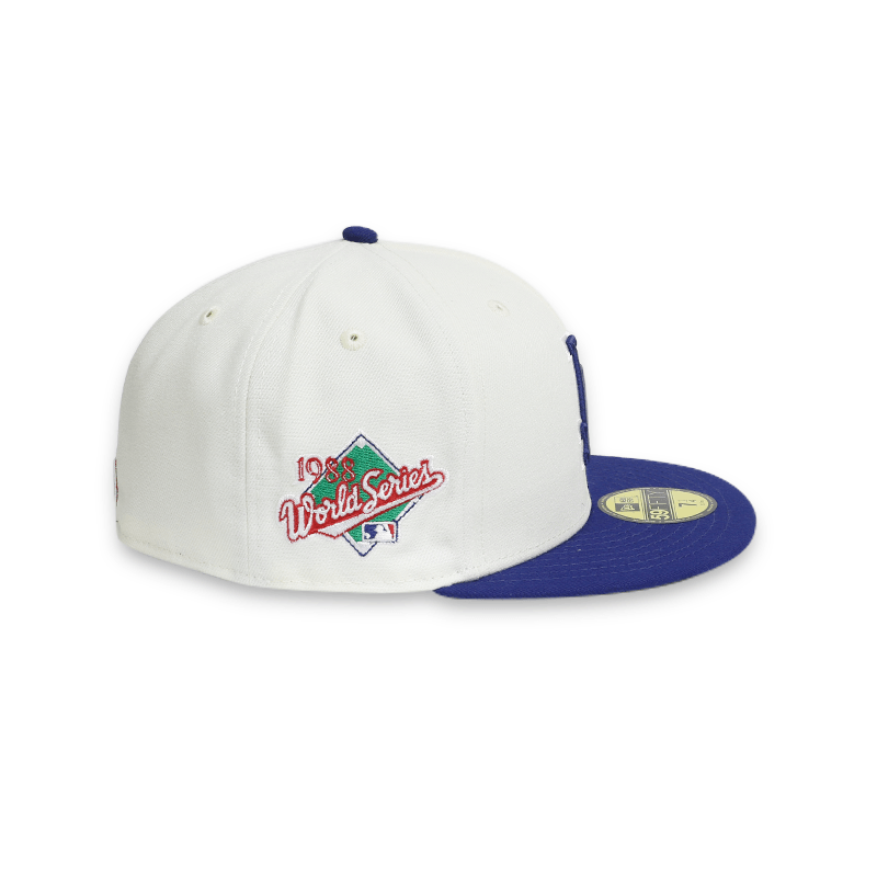 [70665603] Los Angeles Dodgers '88 WS White 59FIFTY Men's Fitted Hat
