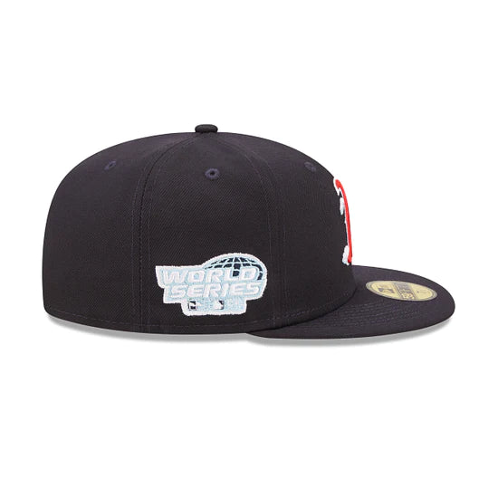 Boston Red Sox '04 World Series Comic Cloud Navy 59FIFTY Men's Fitted Hat