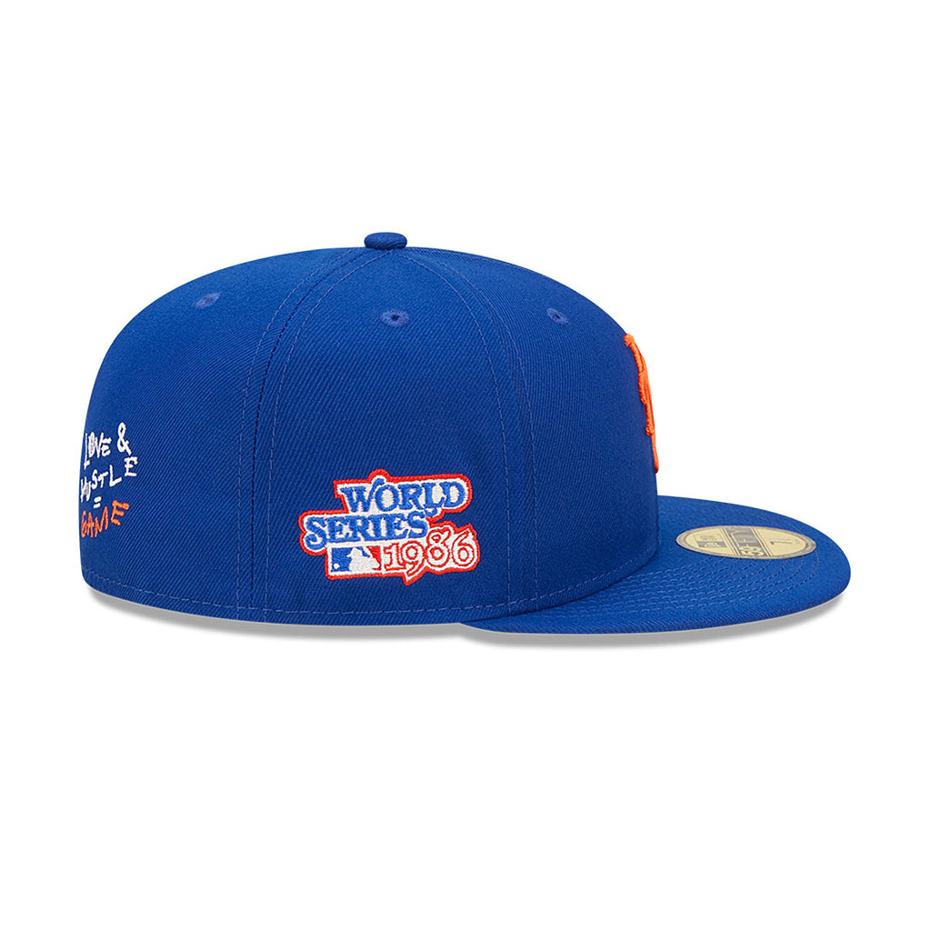 New York Mets '86 World Series "Team Heart" Blue 59FIFTY Mens Fitted Hat